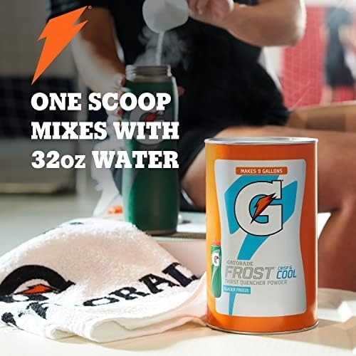 Frost Glacier Freeze Hydration Powder 76.5 Ounce – Make 9 Gallons of Refreshment