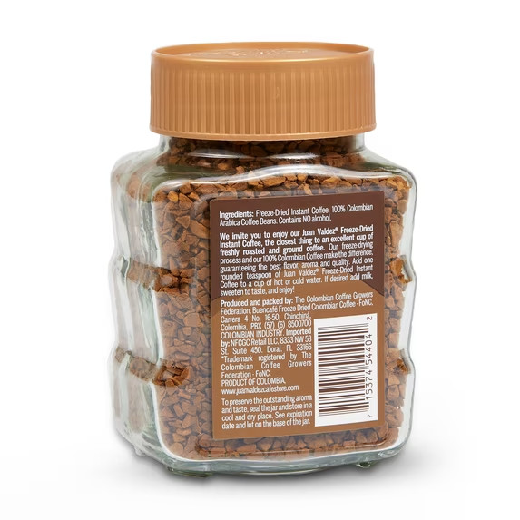 Juan Valdez Instant Coffee, Classic Freeze Dried, 3.52 Oz ( 2 PACK )