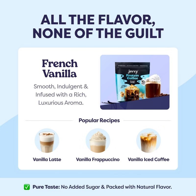 French Vanilla Instant Protein Coffee – 8.9oz