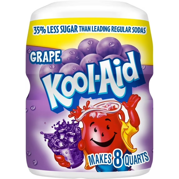Kool-Aid Grape Mix Good Source of Vitamin C, Makes 8 Quarts, 19 Oz