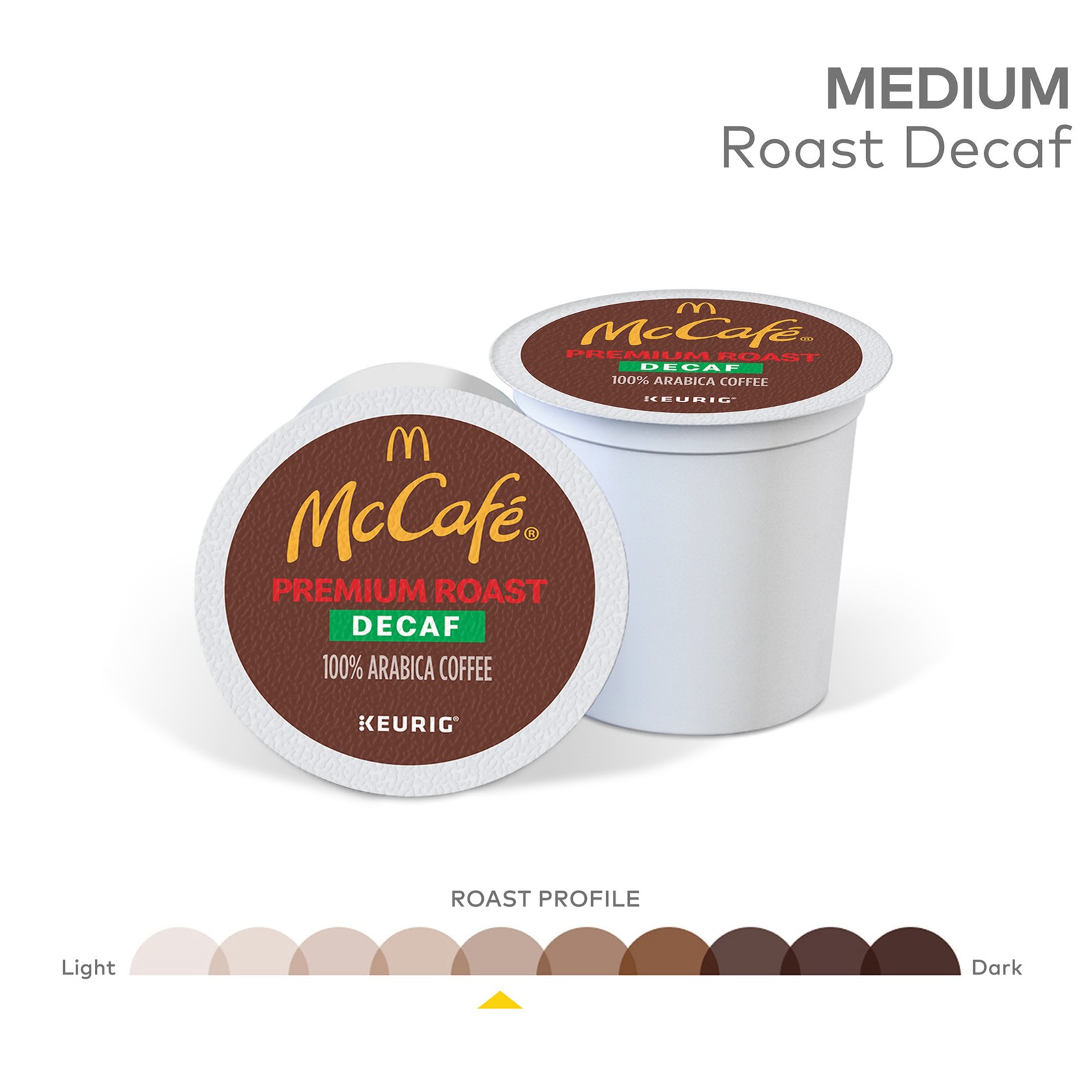 McCafe Premium Roast Decaf Coffee, Keurig K-Cup Pods, Decaffeinated, 24 Count