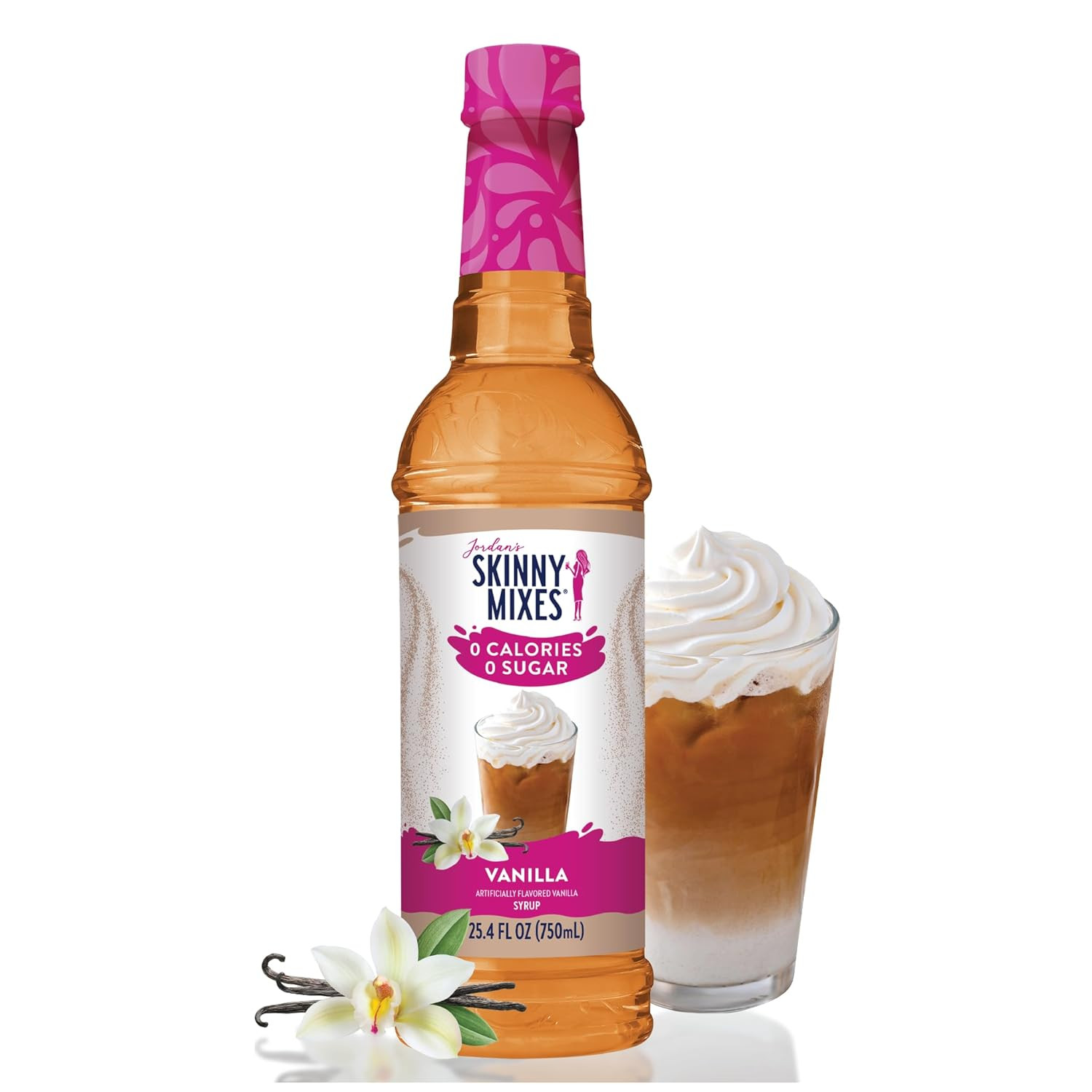 Jordan’S Skinny Mixes Sugar Free Coffee Syrup, Vanilla Coffee Flavoring Syrup, Z