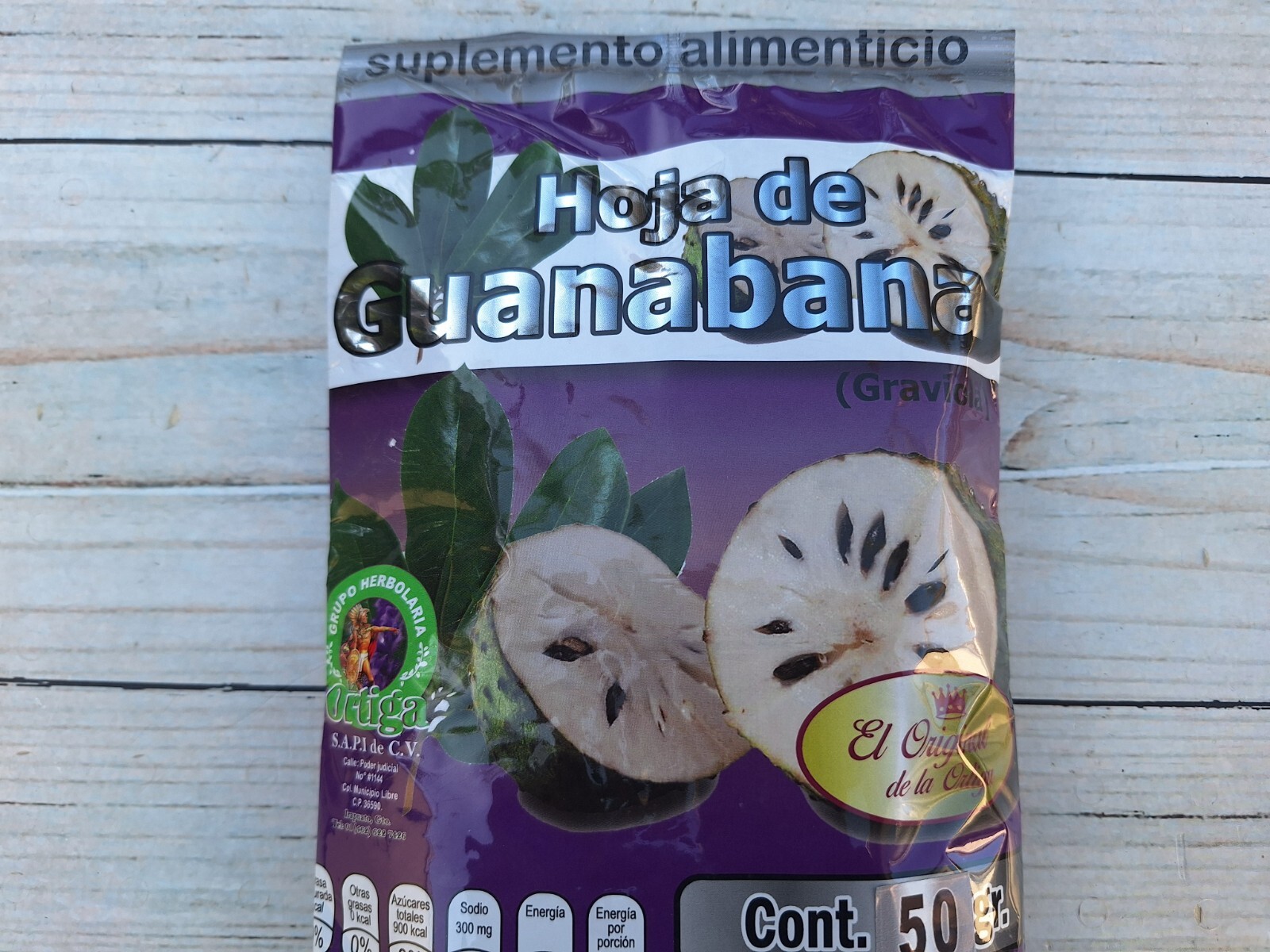 Hoja de Guanabana para te 50gr. 100% Natural