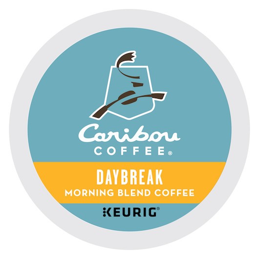 Caribou Coffee K-Cup Pod Daybreak Morning Blend, 10 Ounce, 4 Per Case 699165