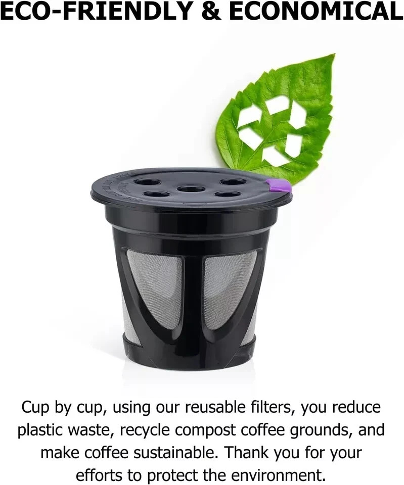 Reusable K Cups for Keurig 2-Pack Universal K CUP Refillable Coffee Pods with