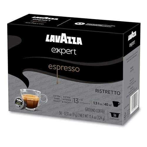 Lavazza Expert Espresso Ristretto 36 Count Single Serve Coffee Capsules