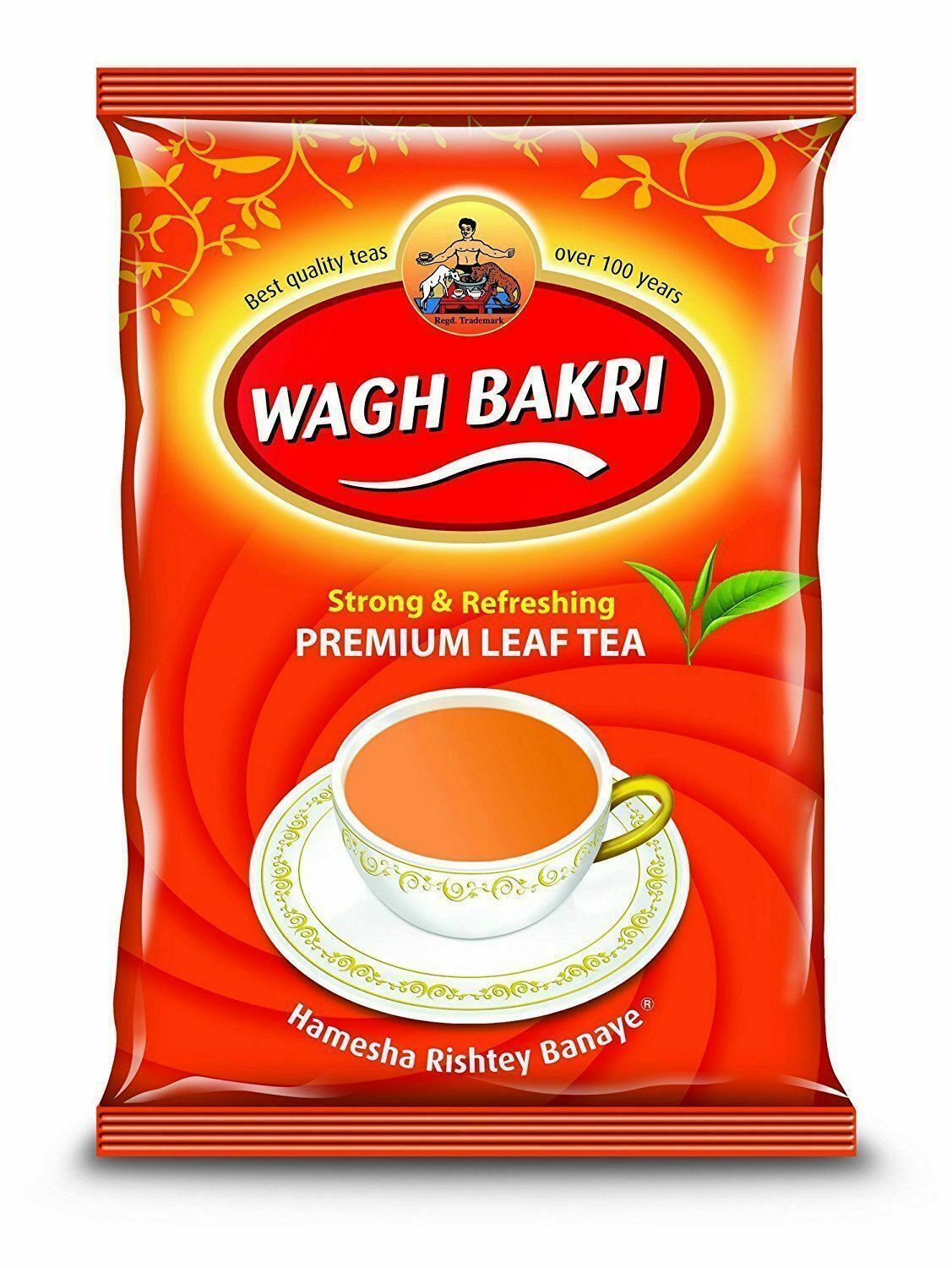 Wagh Bakri Premium Leaf Tea Strong Refreshing Indian Black CTC Masala Chai