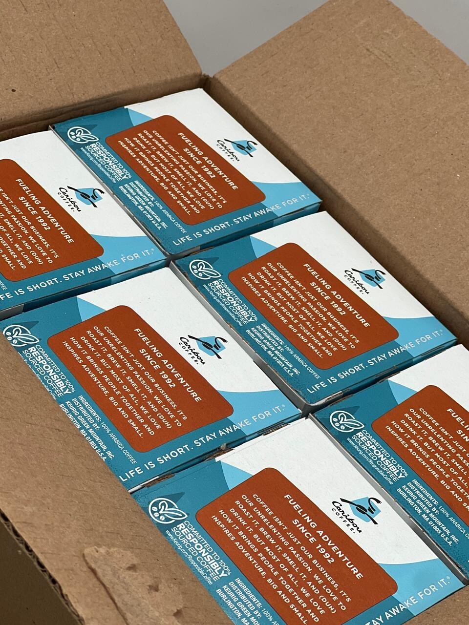 Caribou Coffee Medium Roast 10 K-Cup – 60 count – READ DESCRIPTION