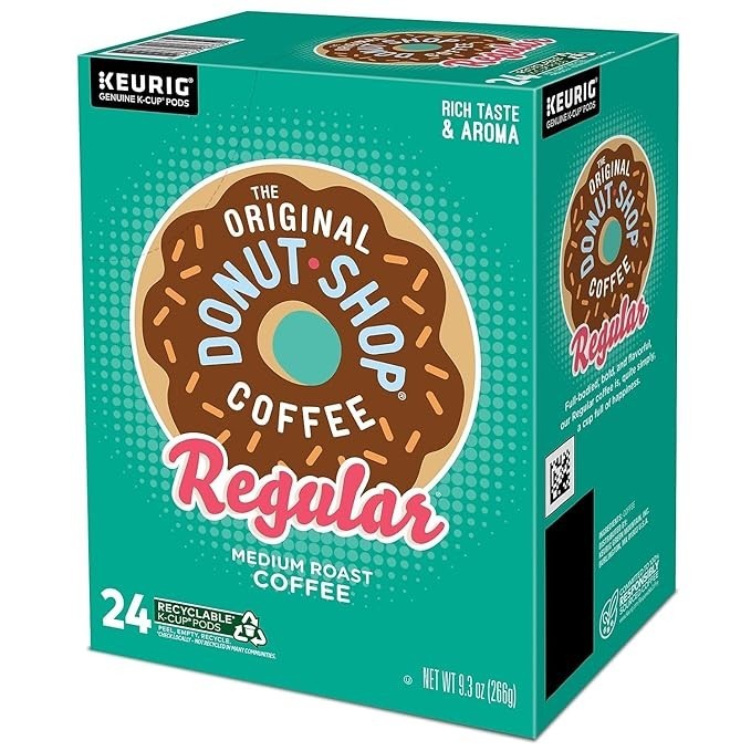 The Original Donut Shop Regular K-Cups Medium Roast Coffee Pods – 96 Count