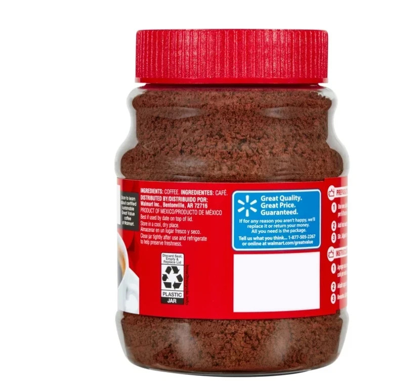 Great Value Classic Medium Roast Instant Coffee, 8 oz