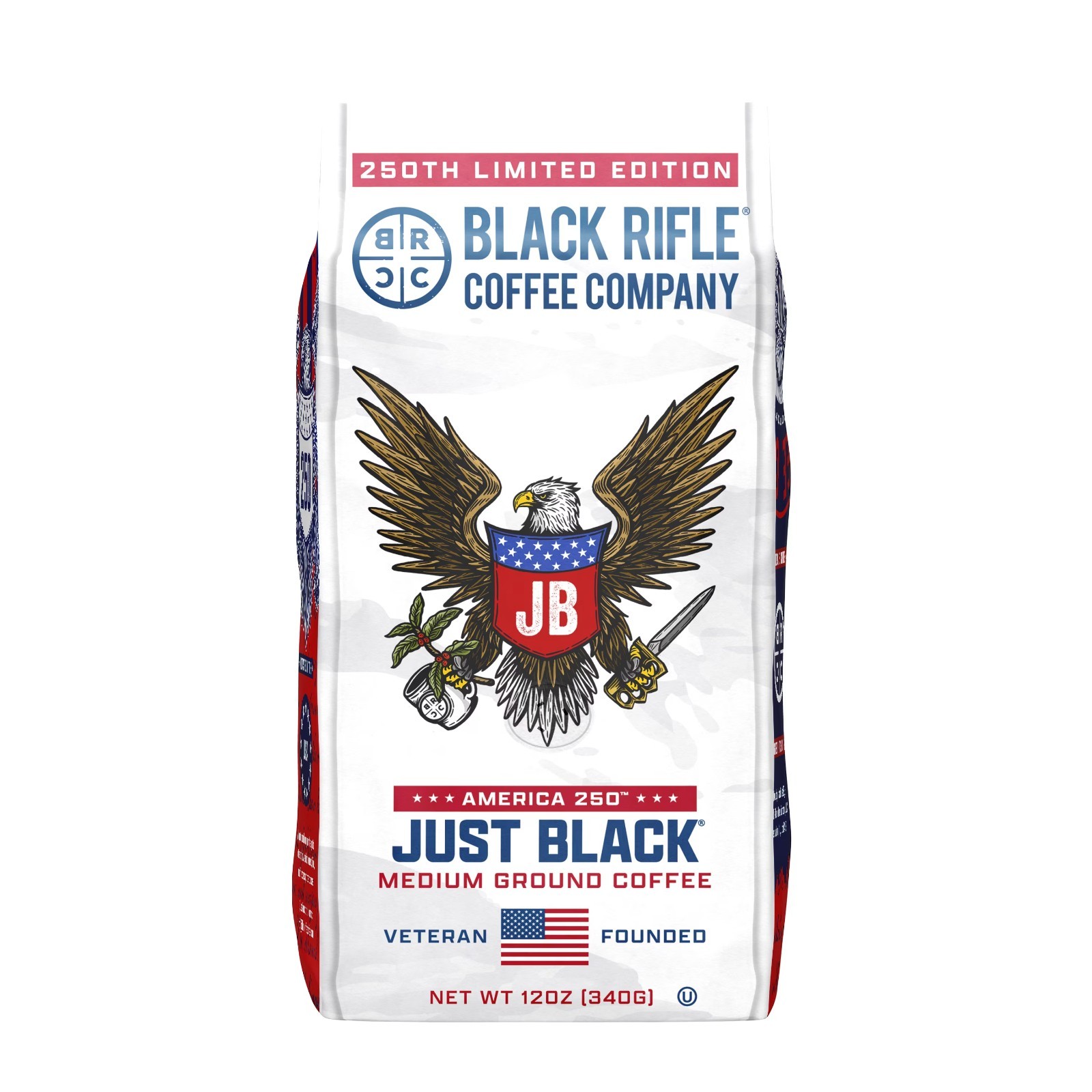 Black Rifle Coffee Company Just Black Medium Roast Ground Coffee 12 oz