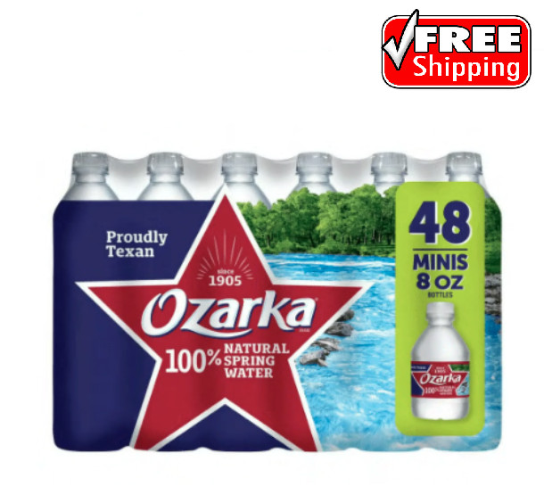 Ozarka Natural Spring Water, 8Fluid Ounce (Pack of 48), Free Shipping