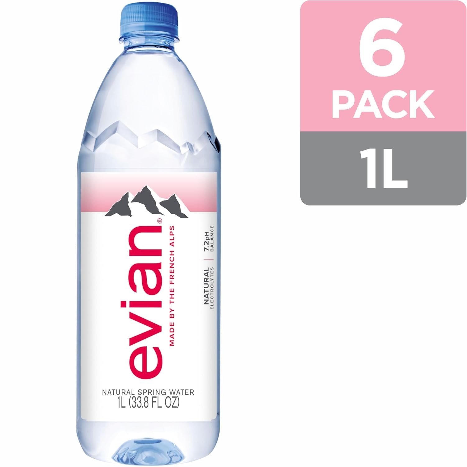 Refreshing 6-Pack of 1L Natural Spring Water Bottles – Pure Hydration Anytime