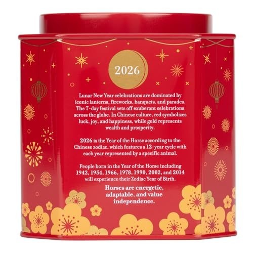 Lunar New Year 2026 Tea – Year of the Horse, Black Tea with Coconut & Caramel, 3