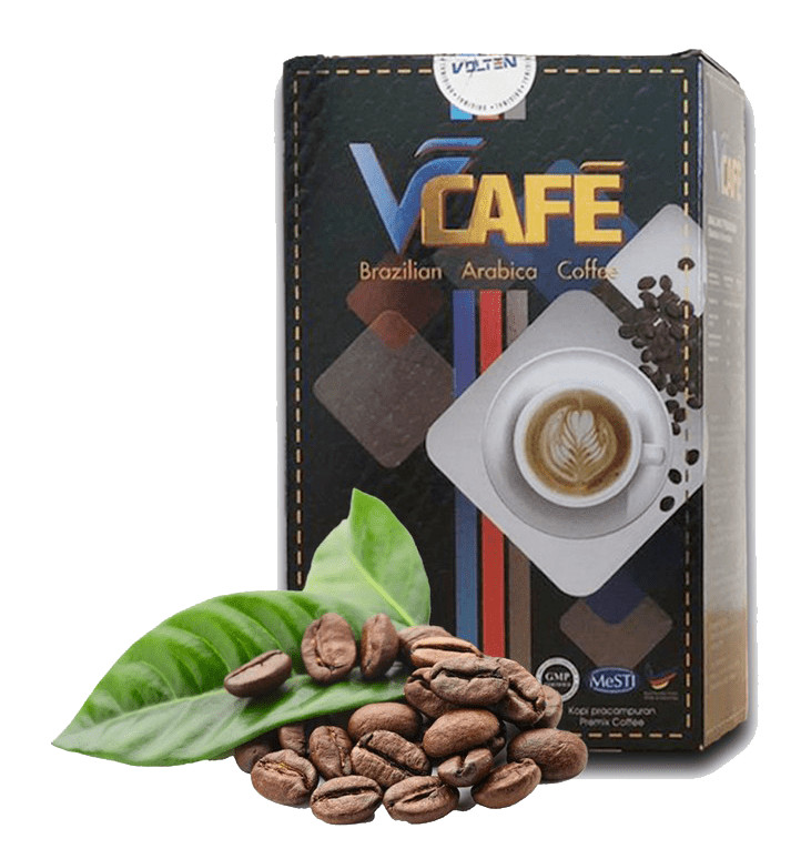 6 Box Volten VCafe Brazilian Arabica Coffee Black Ginger & Mangosteen Extract