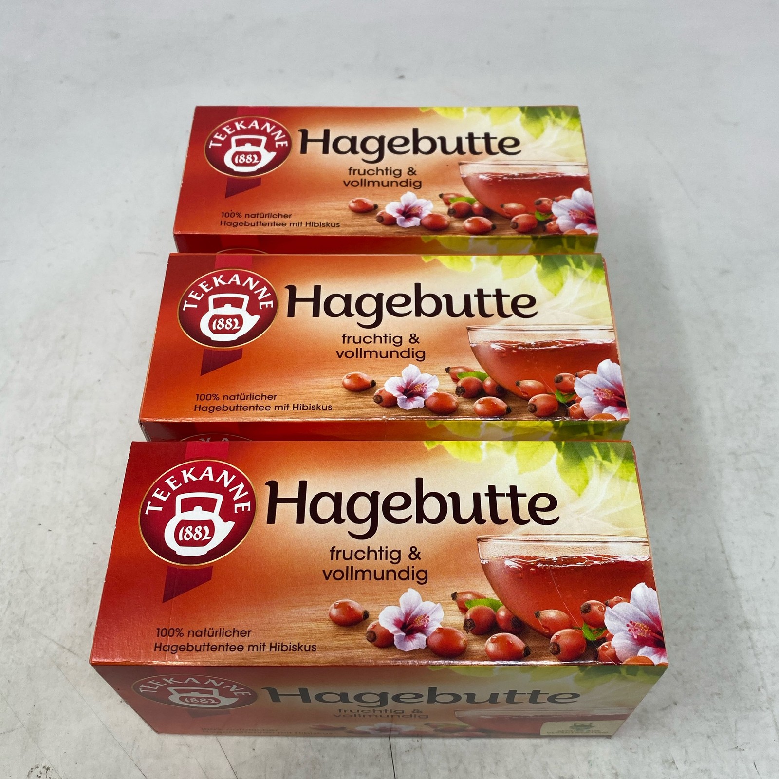 TEEKANNE Hagebutte Rosehip & Hibiscus Tea 20ct x3 Pack (EXP 01/2029)