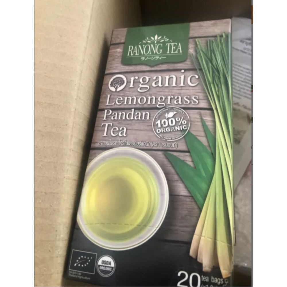TEA LEMONGRASS & PANDAN HERBAL Thailand Product x 2 /Set ( 40 Tea Bags)