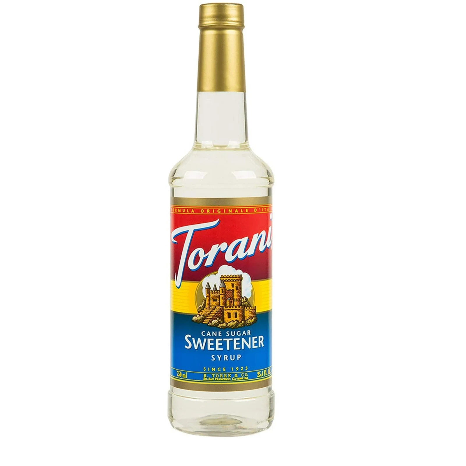 Torani Sweetener Syrup, Cane Sugar, 25.4 Ounce