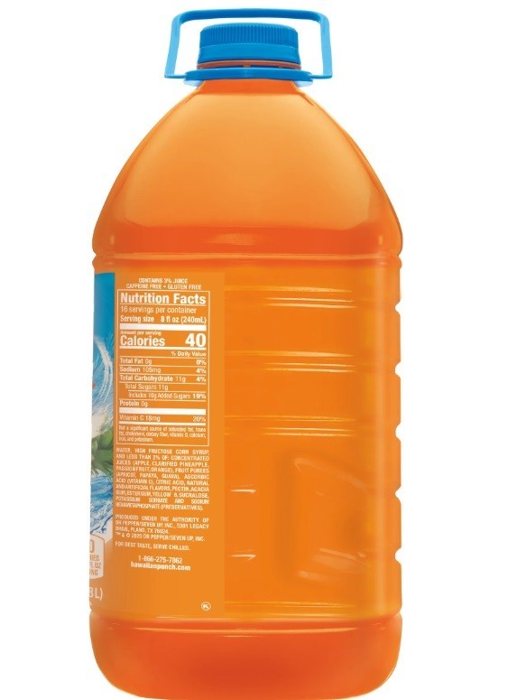 Hawaiian Punch Orange Ocean Flavored Juice Drink with Vitamin C, 1 Gallon-128 Oz