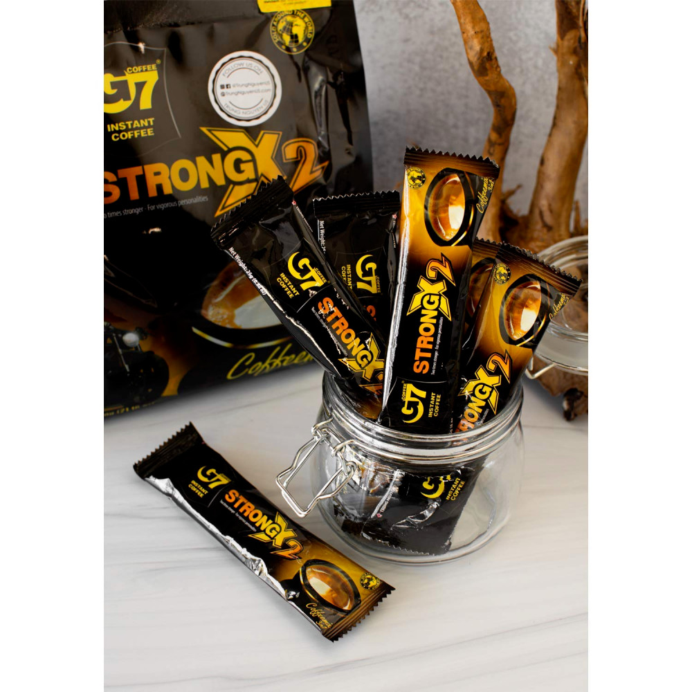 Trung Nguyen G7 3-In-1 Strong x 2 Instant Coffee 24 Sticks x 25g (Pack of 4)2027