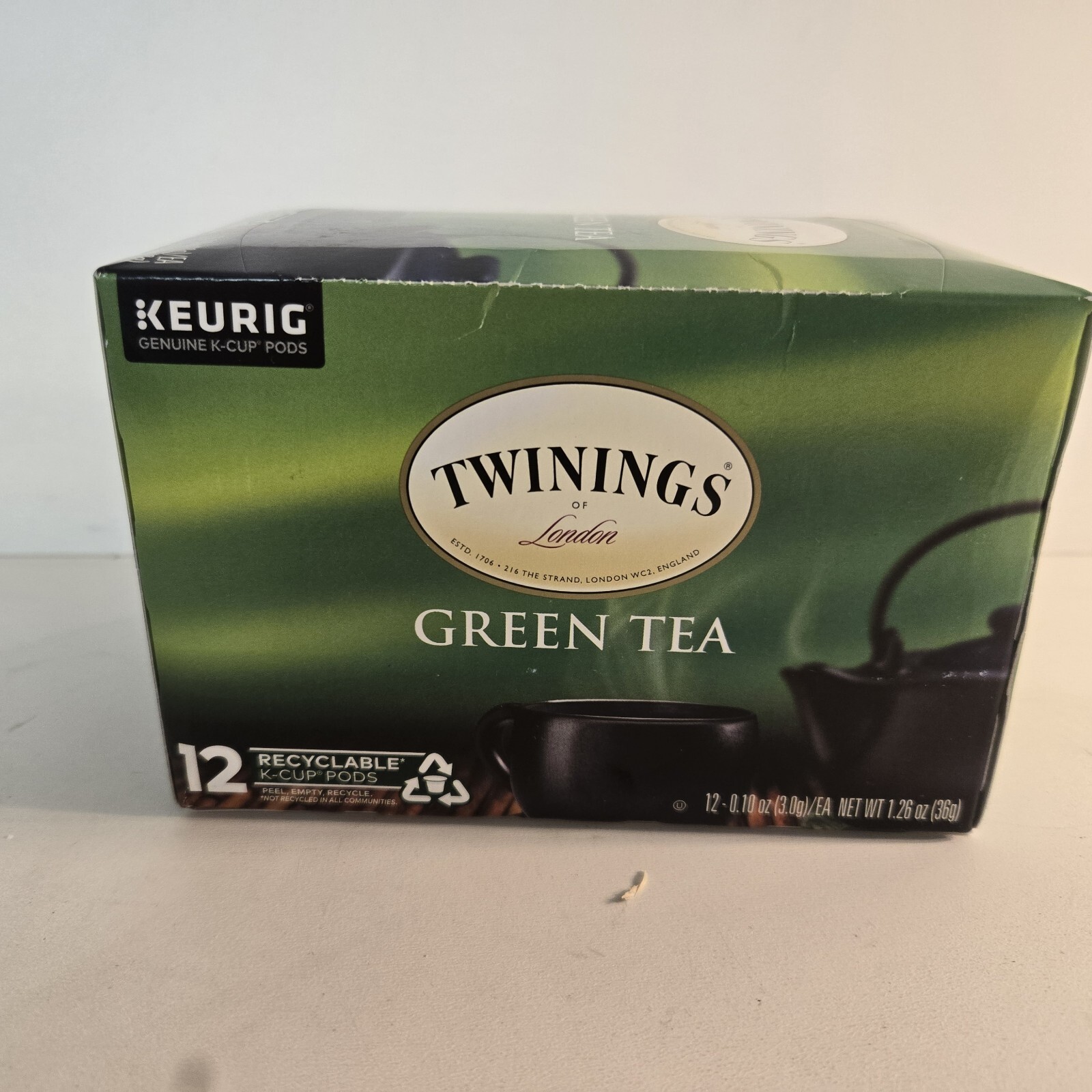 Twinings of London Green Tea K-Cups for Keurig, 12 Count Per Unit