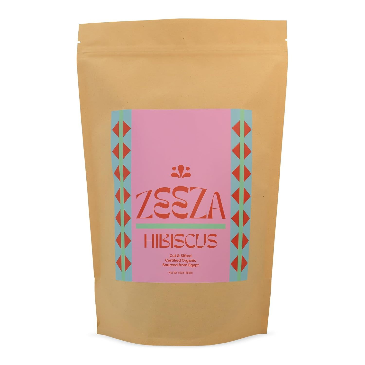 Hibiscus Tea, 1LB, Organic Hibiscus Flowers from Egypt – Cut & Sifted – Loose Le