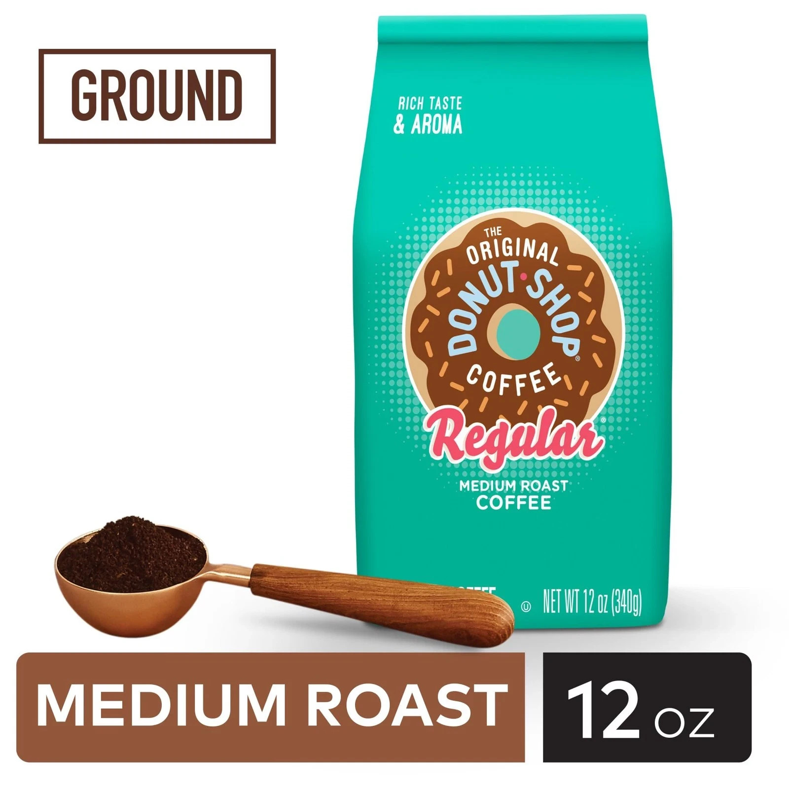 The Original Donut Shop Coffee, Regular, Medium Roast, 12 Ounce (Pack of 1)