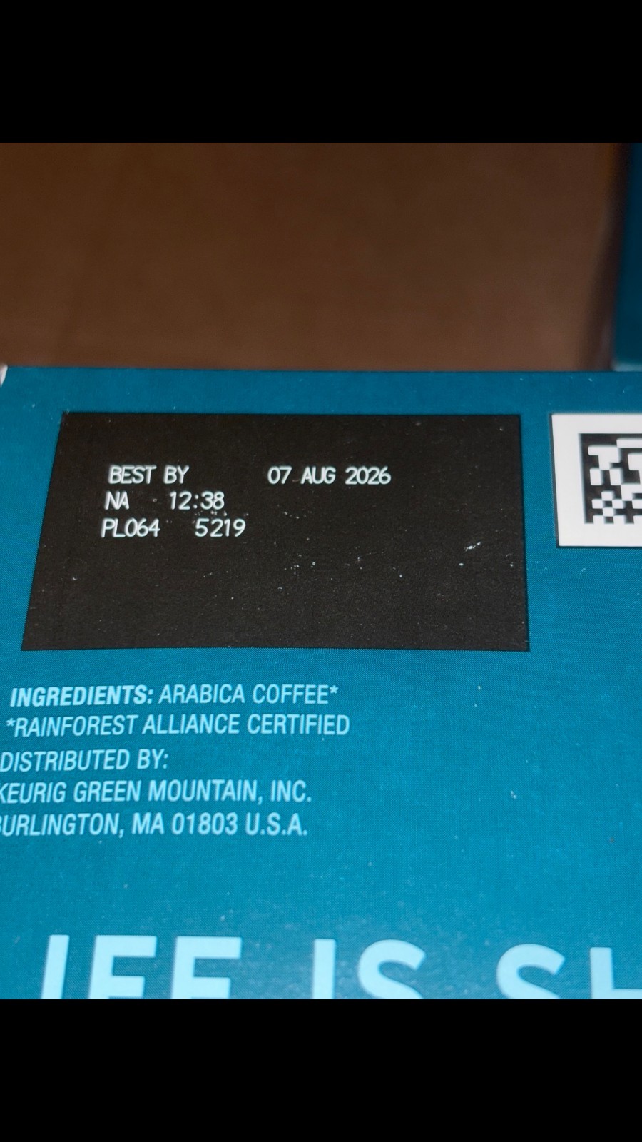 Caribou Coffee Daybreak Blend Keurig Pods, Light Roast 96 Best By 8/2026