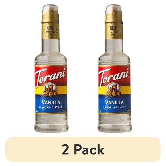 2 pack Torani Original Vanilla Syrup, 12.7 fl oz