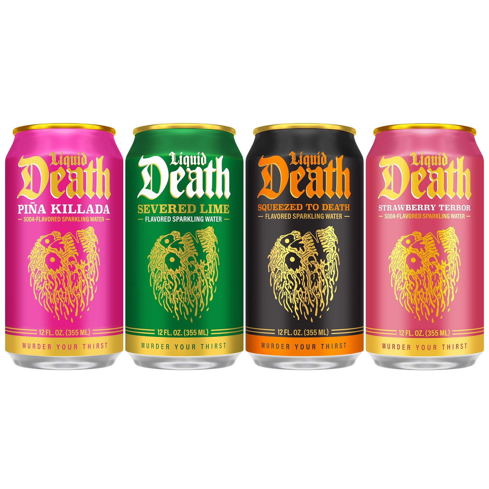 Liquid Death Soda-Flavored Sparkling Water – Modern 12 Fl Oz (Pack of 12)