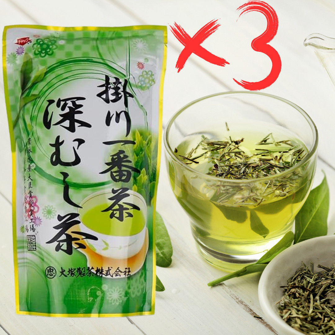 [900g 3 Packs] Otsuka Green Tea Deep-Steamed Japanese Sencha – Premium Green Tea