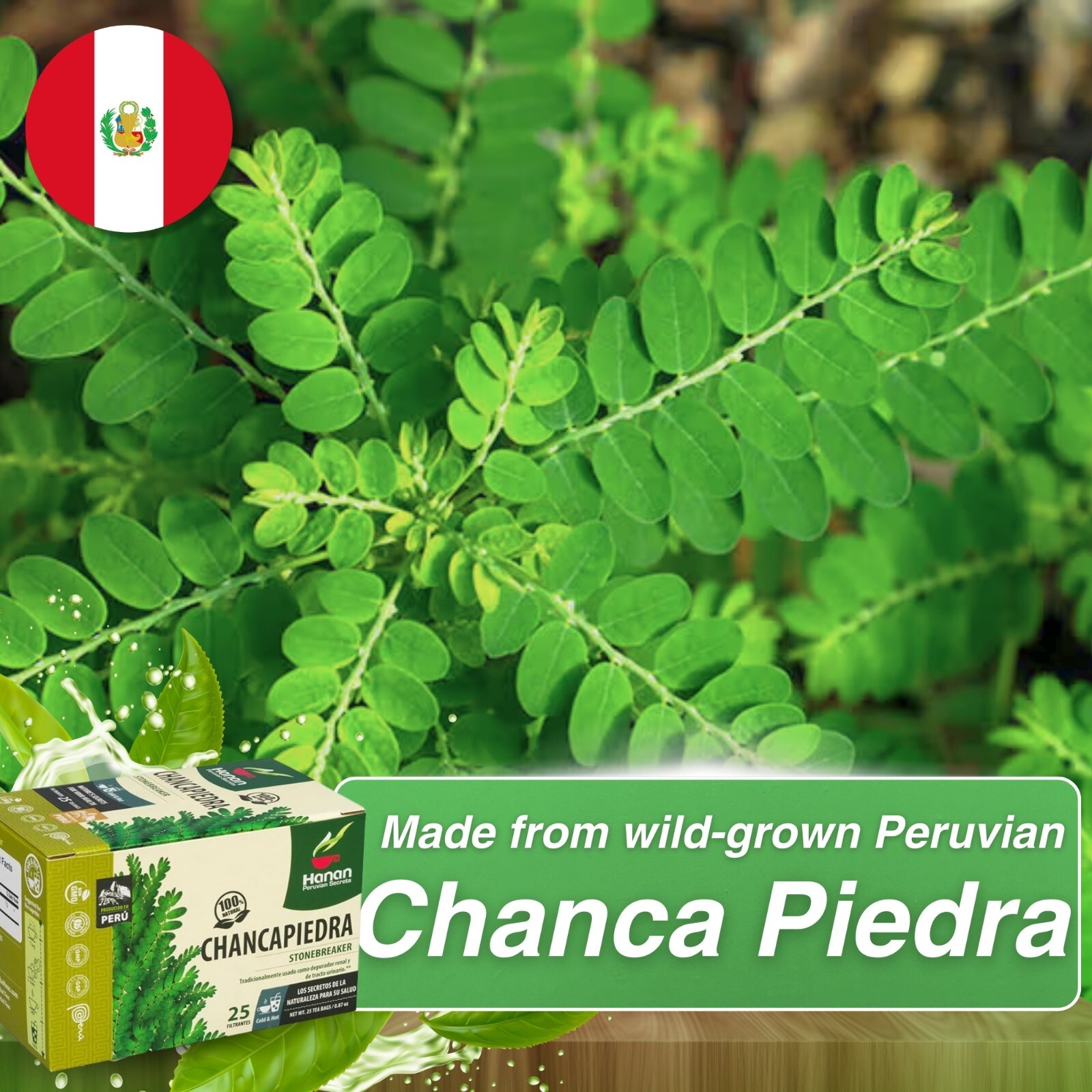 Chanca Piedra 25 Herbal Tea Bags “Stone Breaker” from Peru