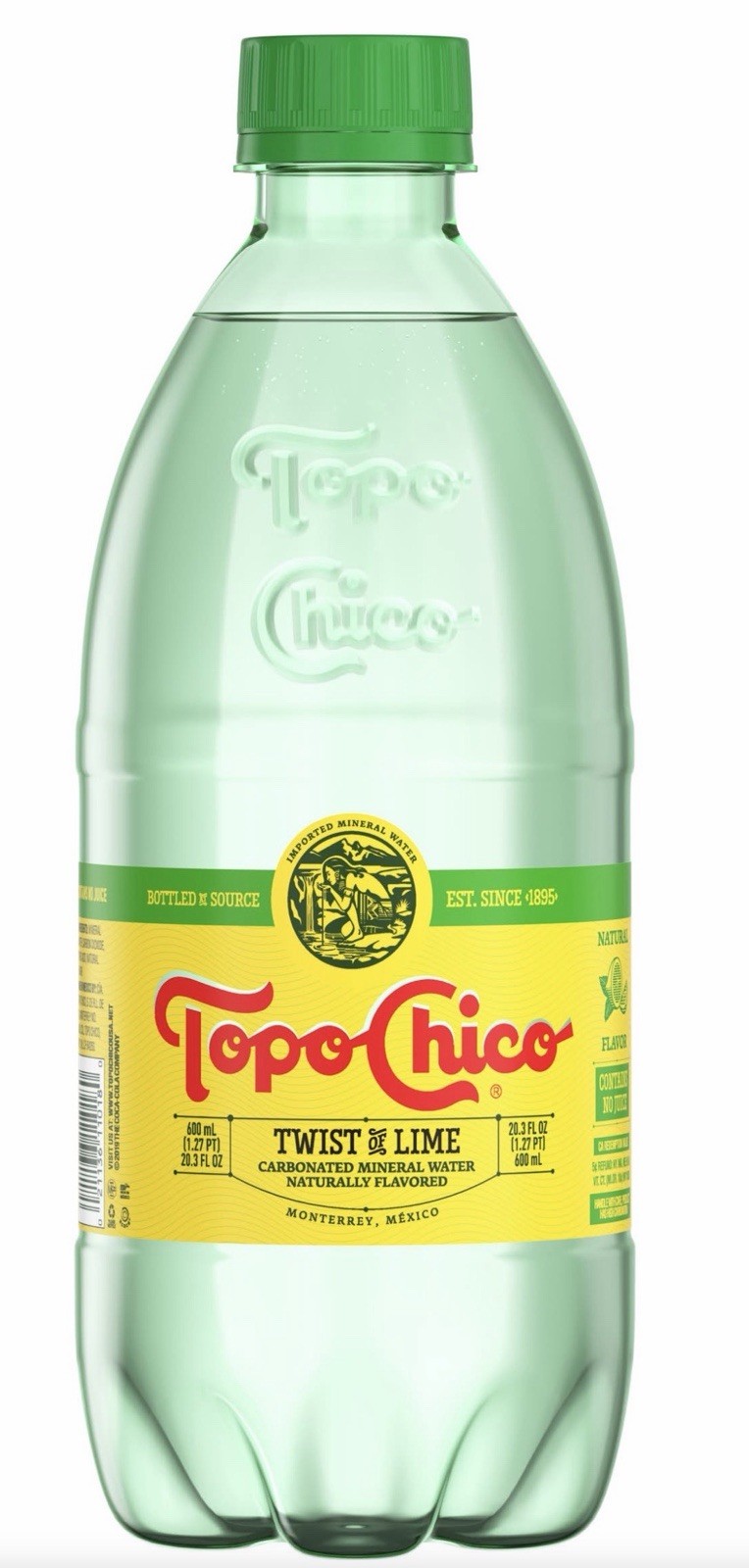 Lot Of 9 Topo Chico LIME Mineral Water 600 ML Bottle Sparkling Spring Water