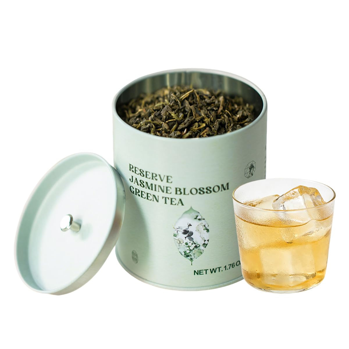 Chayan Jasmine Blossom Green Tea Loose Leaf, Premium Loose Leaf Jasmine Green Te