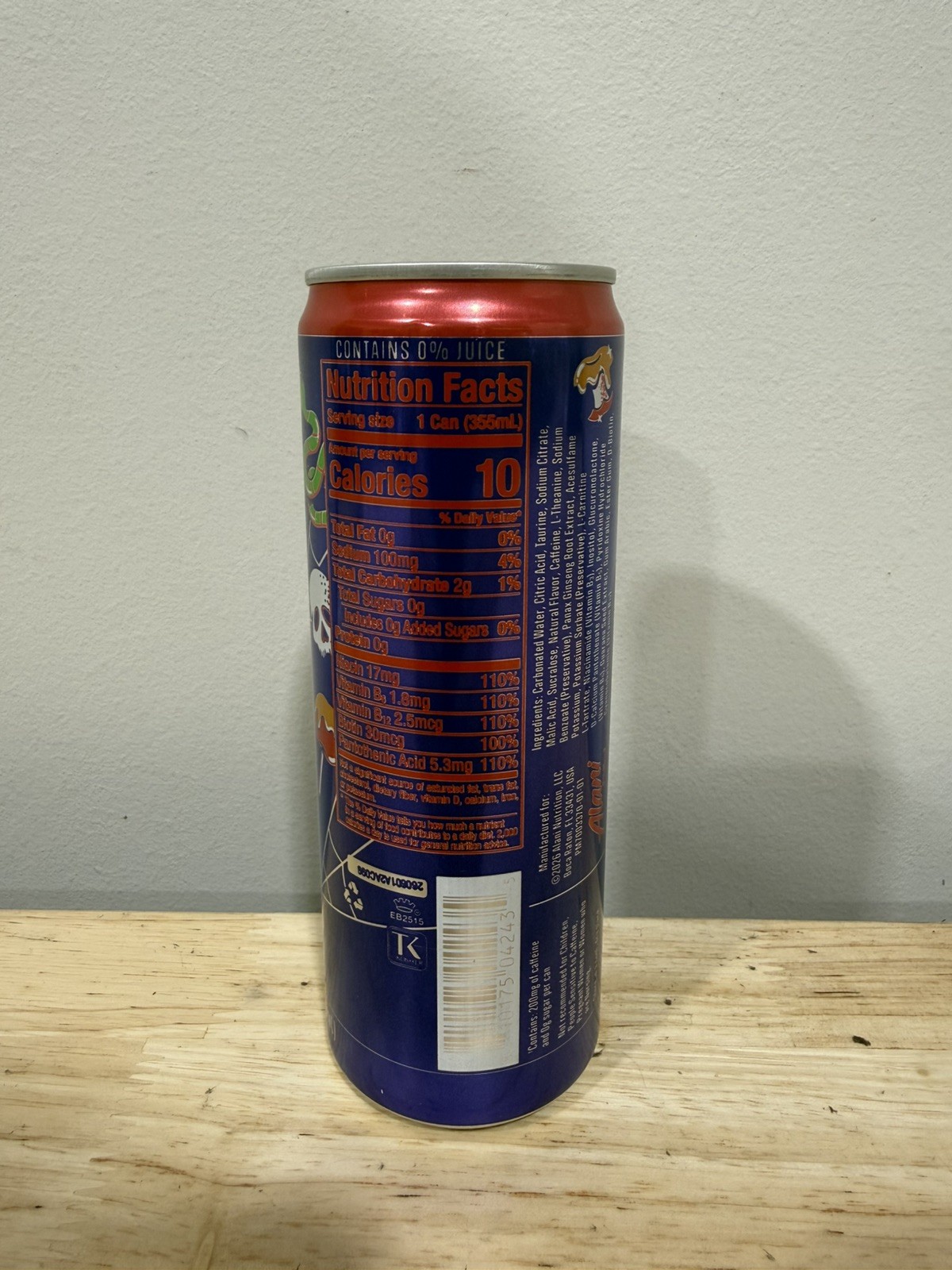 Alani Ruby Apple Sugar Free Energy Drink 12 fl oz (355 mL) Can