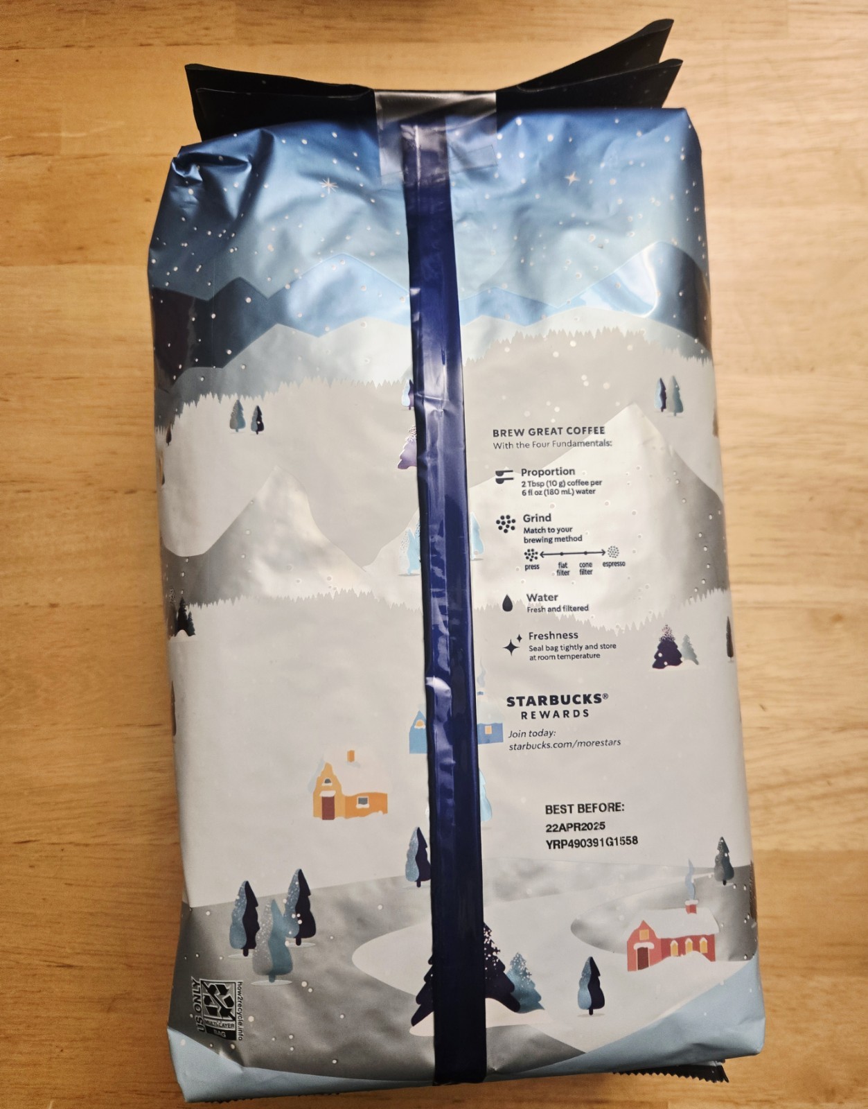 Starbucks ORGANIC Winter Blend Whole Bean 100% Arabica Coffee, 40 OZ 2.5 LB New