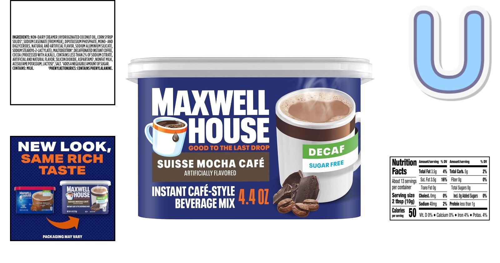 Decaf Sugar-Free Suisse Mocha Instant Coffee – Ideal for Anytime Indulgence