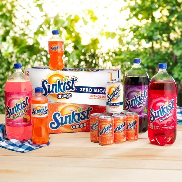 Sunkist Strawberry Orange 12 x 12 oz FREE SHIPPING!!!!!!