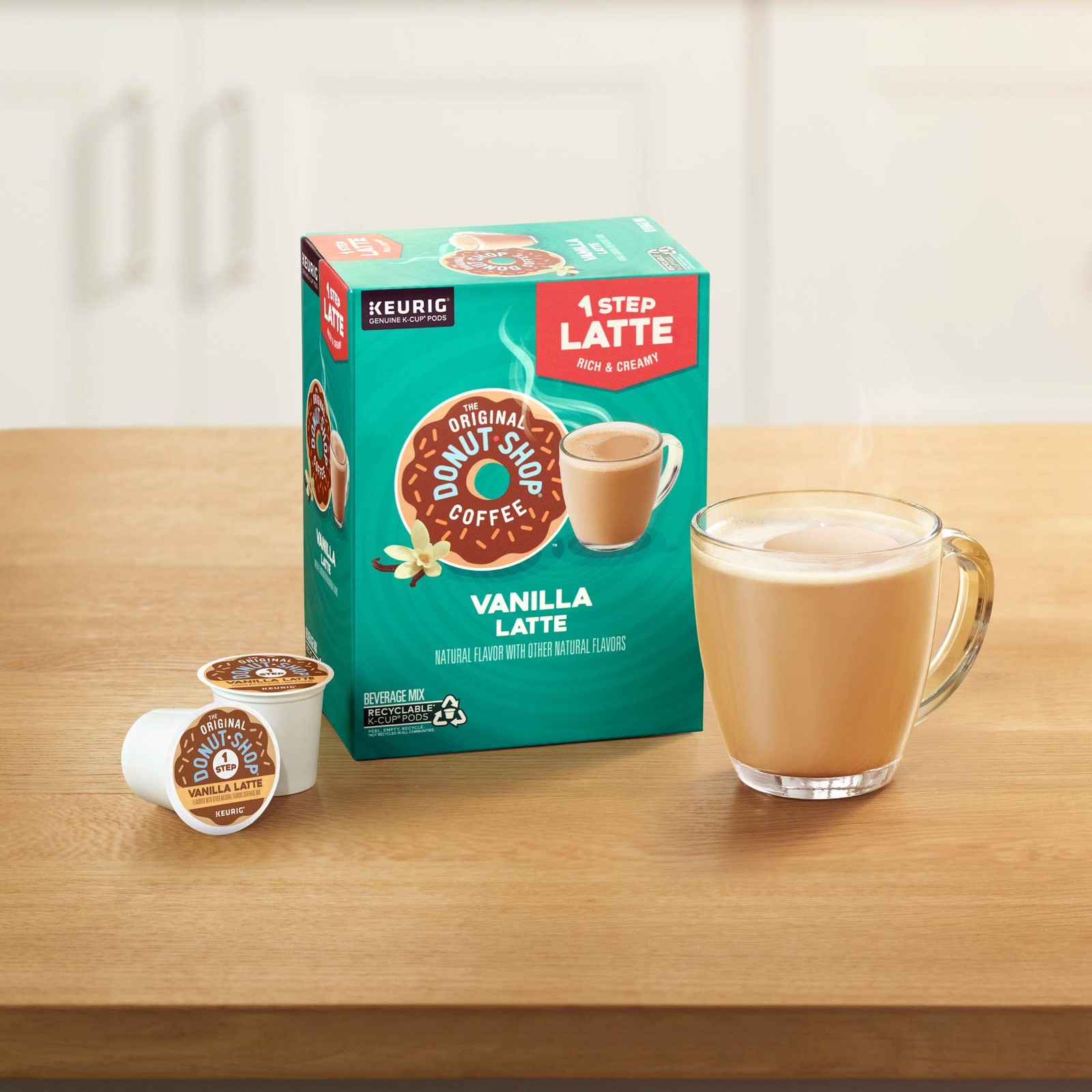 The Original Donut Shop Vanilla Latte Single-Serve Keurig K-Cup Pods 20 Count