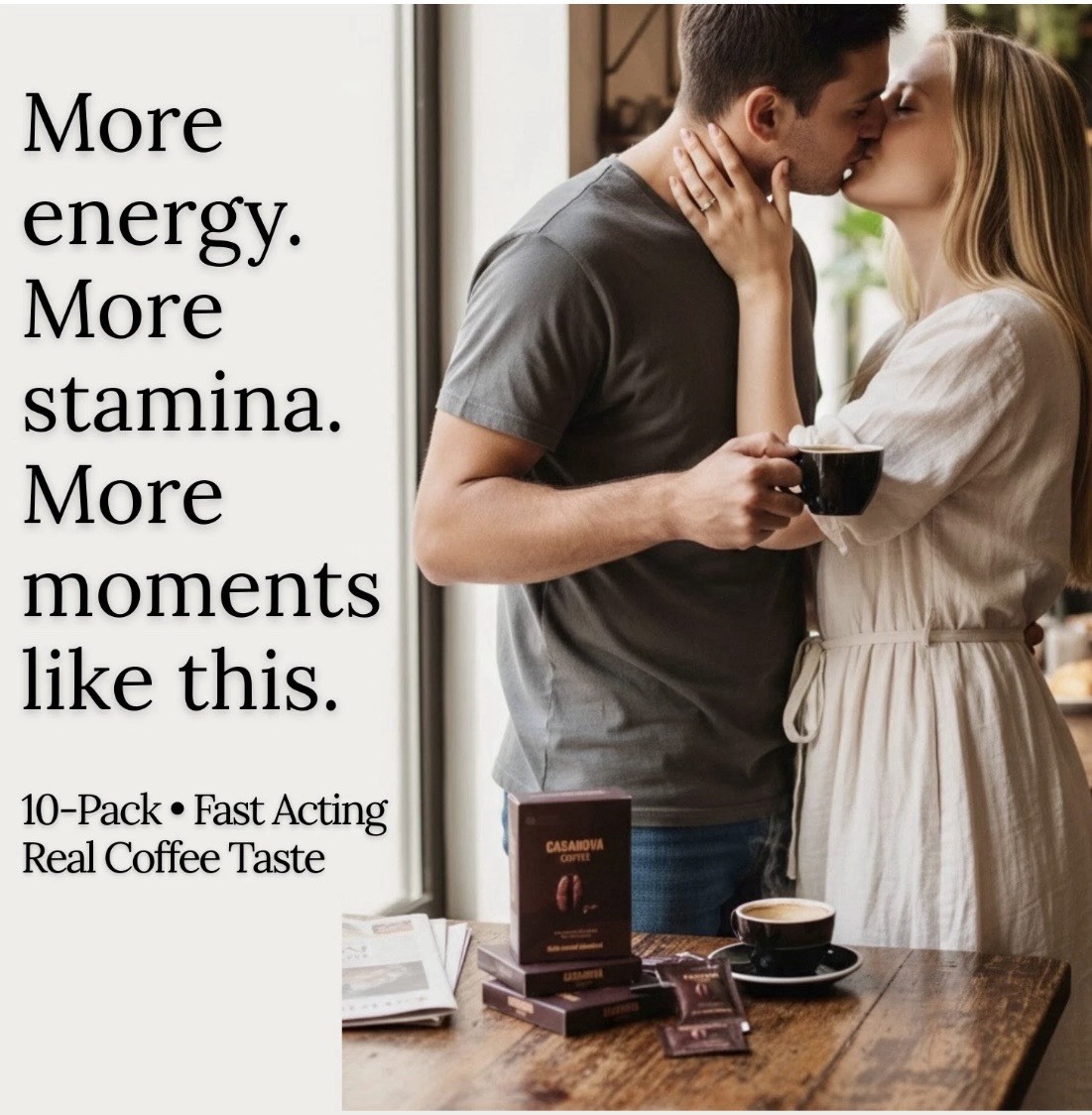 Casanova Coffee™ Male Enhancement Blend (10-Pack) | Energy, Stamina, Performance