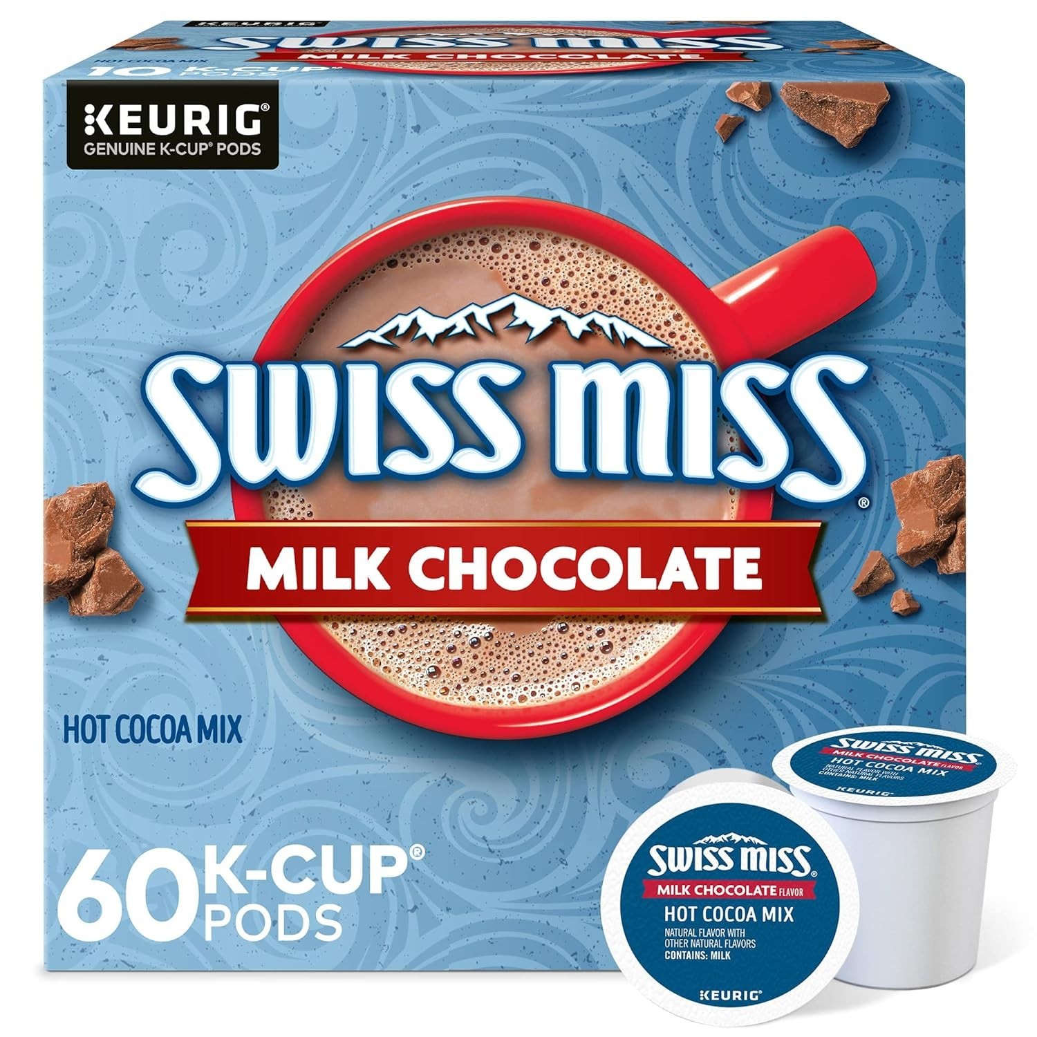 60 Count Single-Serve Milk Chocolate K-Cup Pods – Sweet Enjoyment Anytime