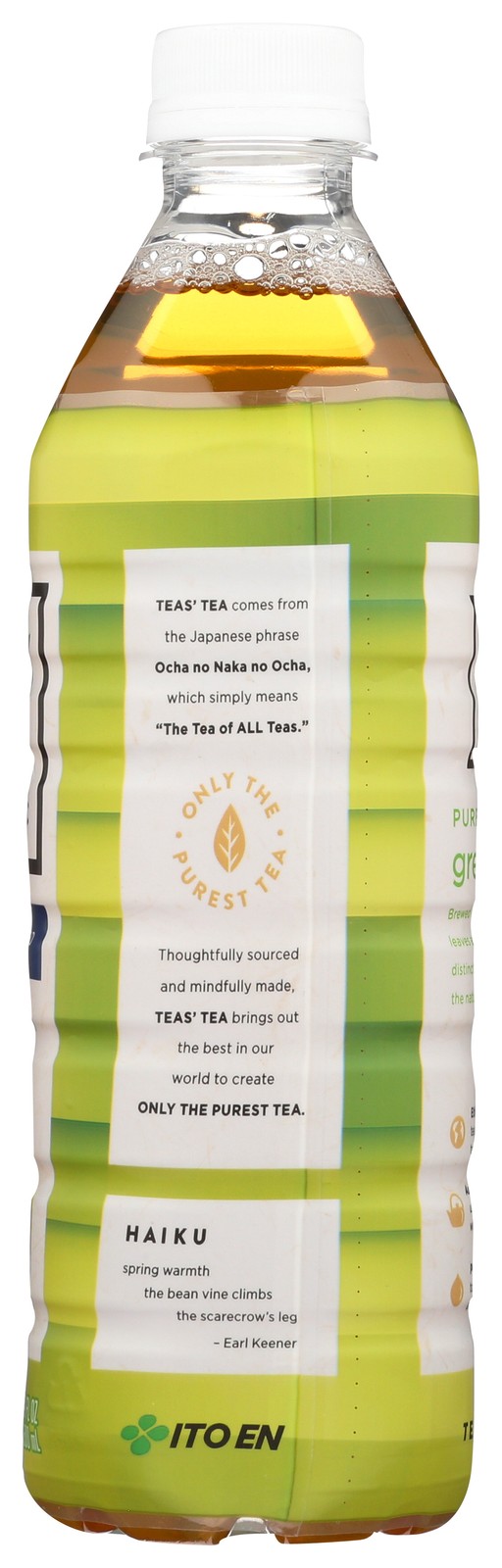 Teas’ Tea Unsweetened Organic Green 16.9 Oz Ready To Drink Fl 12 Pack