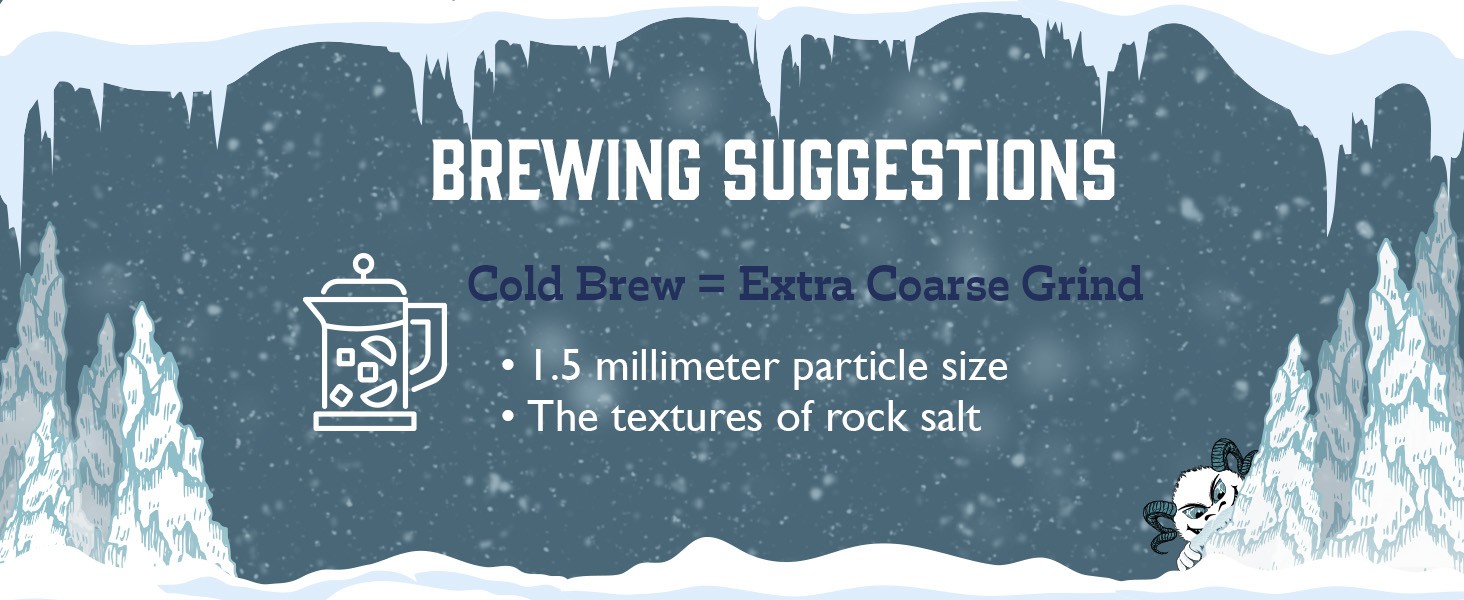 Organic Frostbite Cold Brew Coarse Ground Coffee, Medium Roast, USDA Organic,