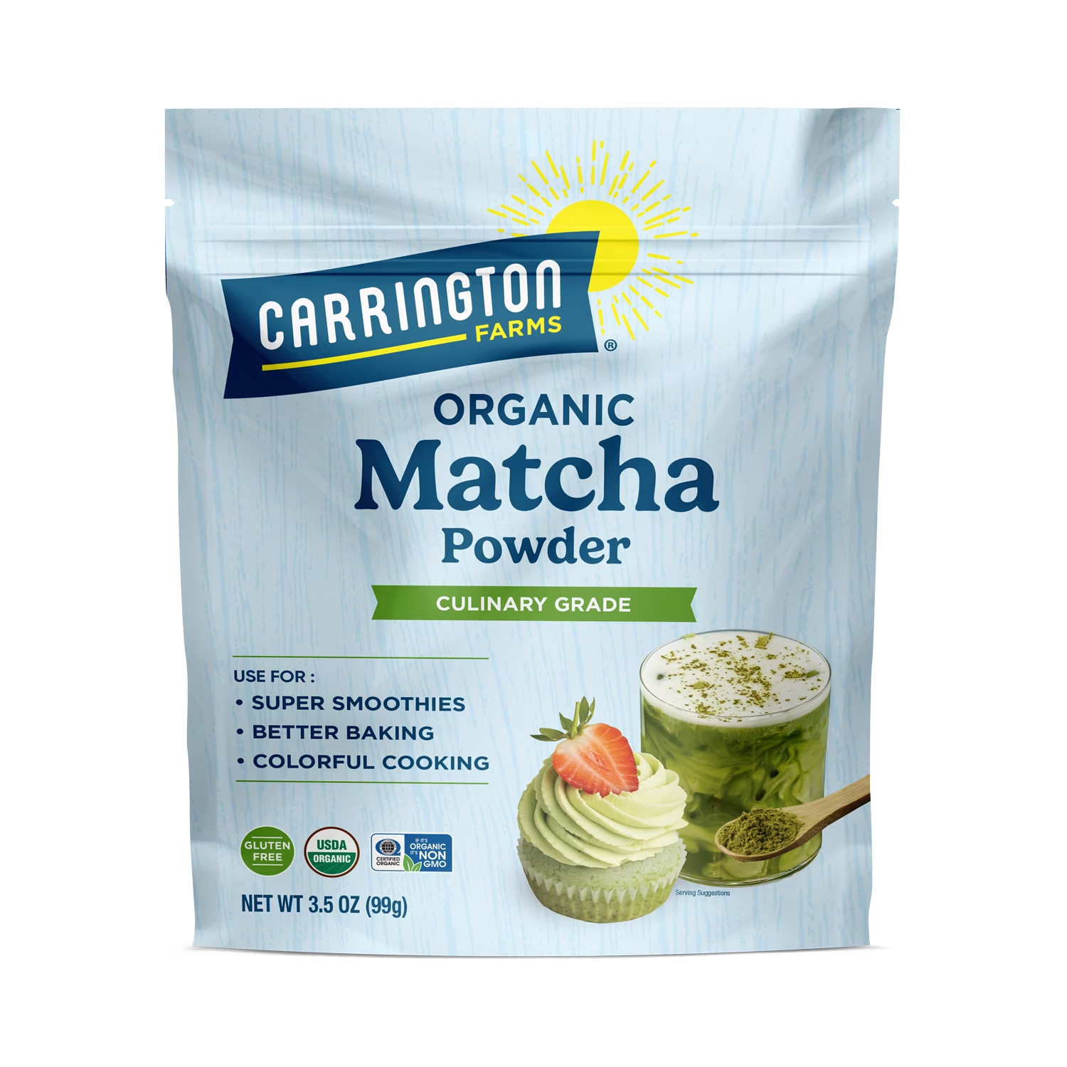 Carrington Farms Organic Matcha Green Tea Powder, 3.5oz