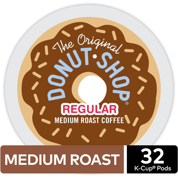 The Original Donut Shop Regular Keurig K-Cup Pods, Medium Roast Coffee, 32 Count