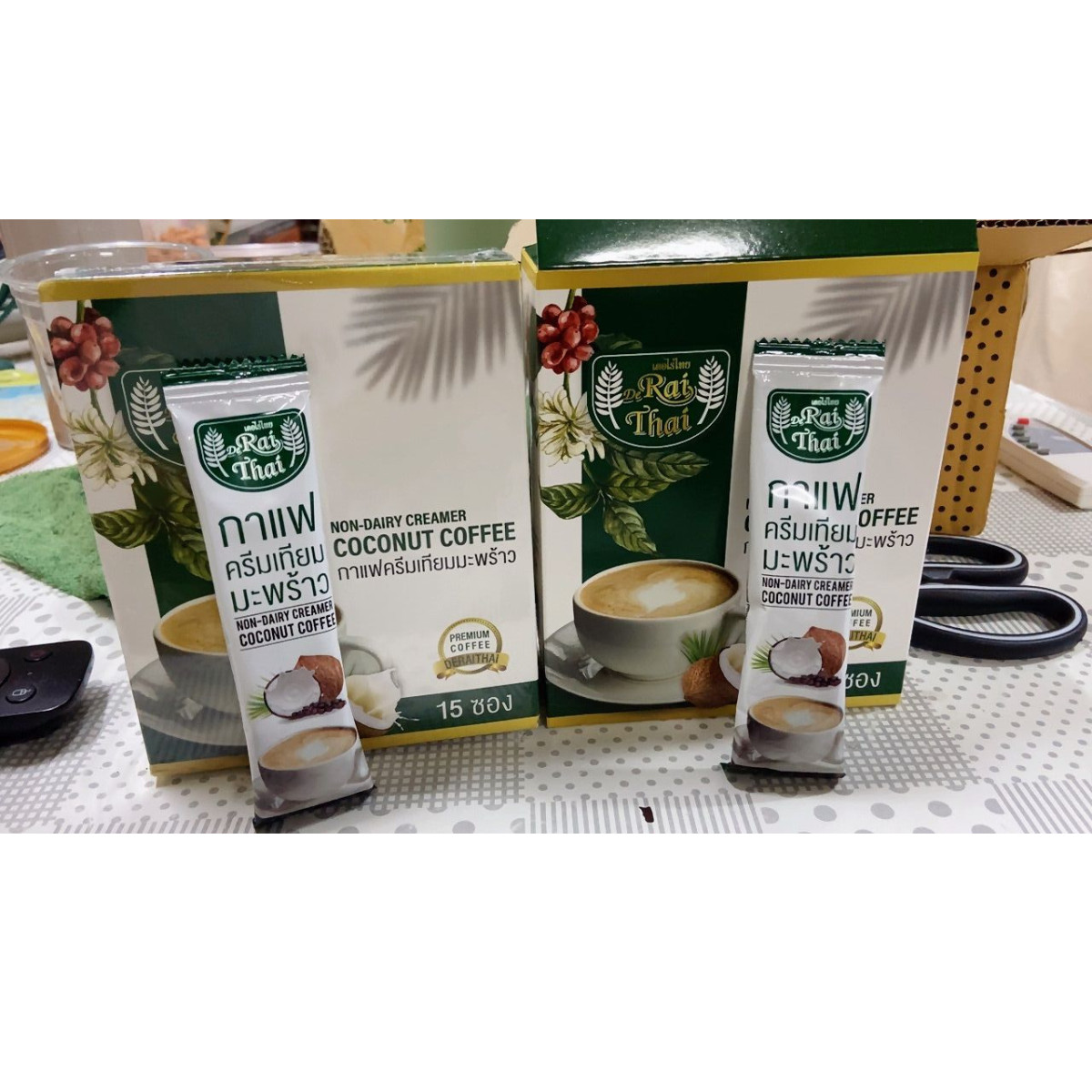 Coffee Rai Thai Coconut Instant Control Powder Hunger Non Dairy Mix Cream Dietx6