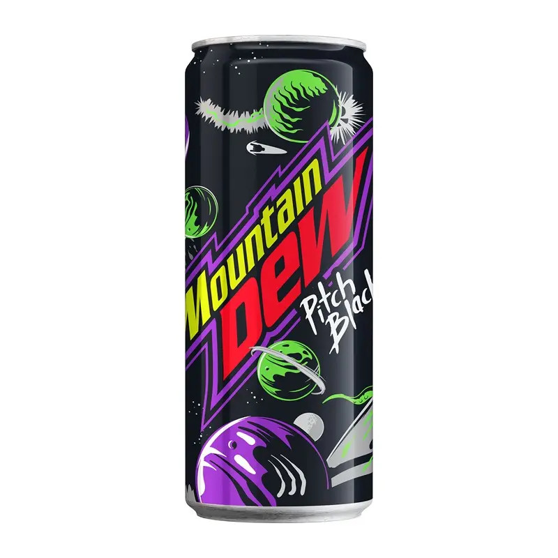 Mountain Dew Pitch Black 330 ml. / 11.16 fl.oz x 24 Pack