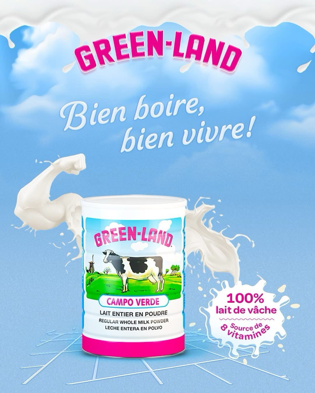 Let Green-land , Green-land Powder Milk . Leche En PoudreDe Green Land
