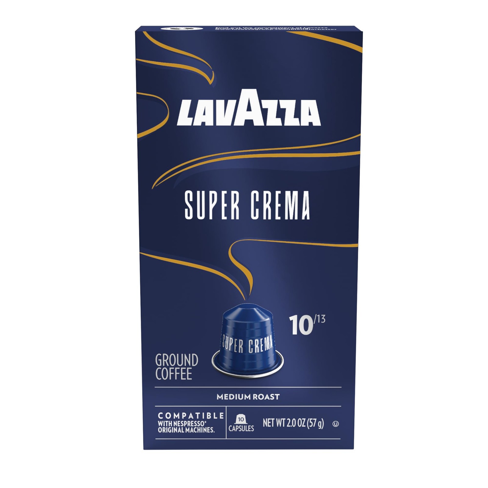 Lavazza Super Crema Aluminum Capsules Compatible with 1 Count (Pack of 10)