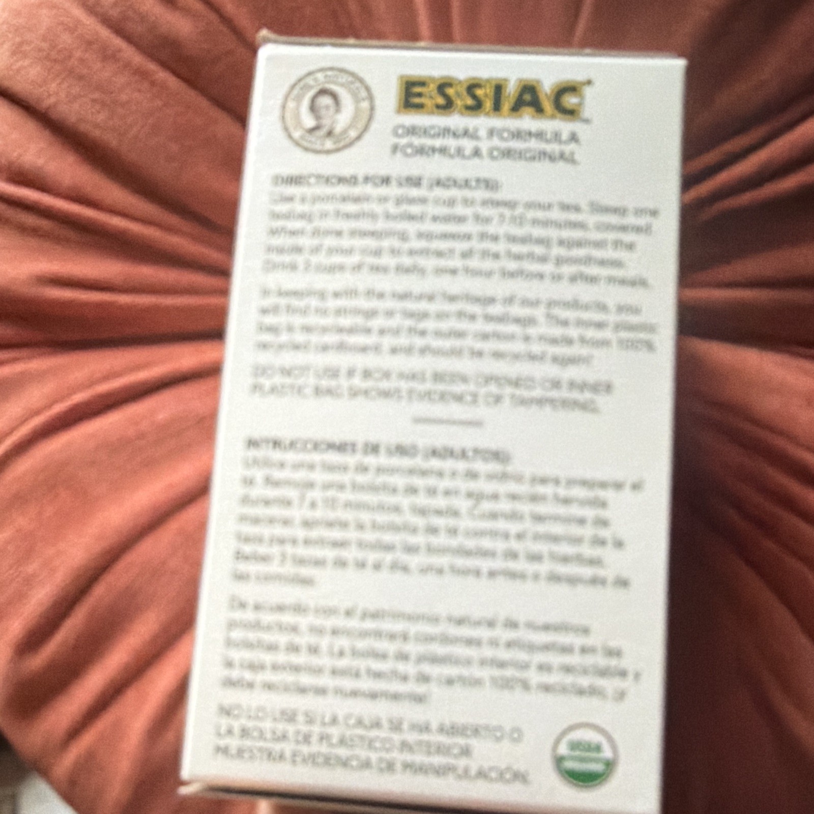 Essiac Original Formula Tea Bags 32ct USDA Organic Vegan 48g Exp 2/25/2029